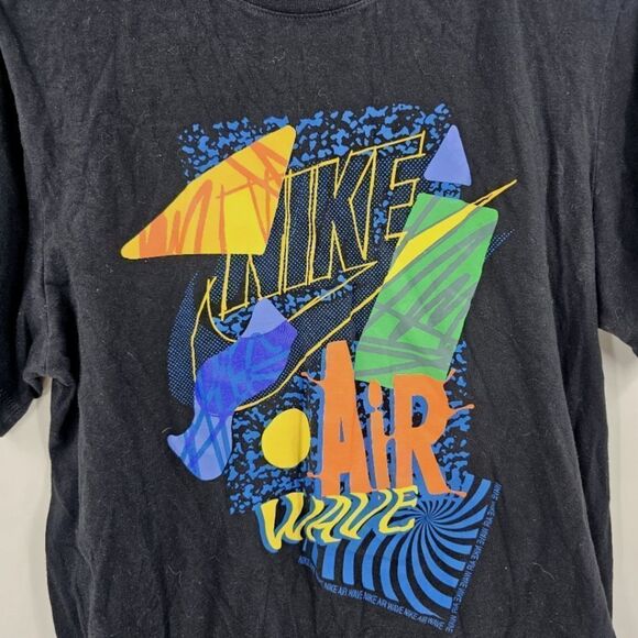 Nike tshirt black air medium tee mens bright 90s y2k - Picture 2 of 4